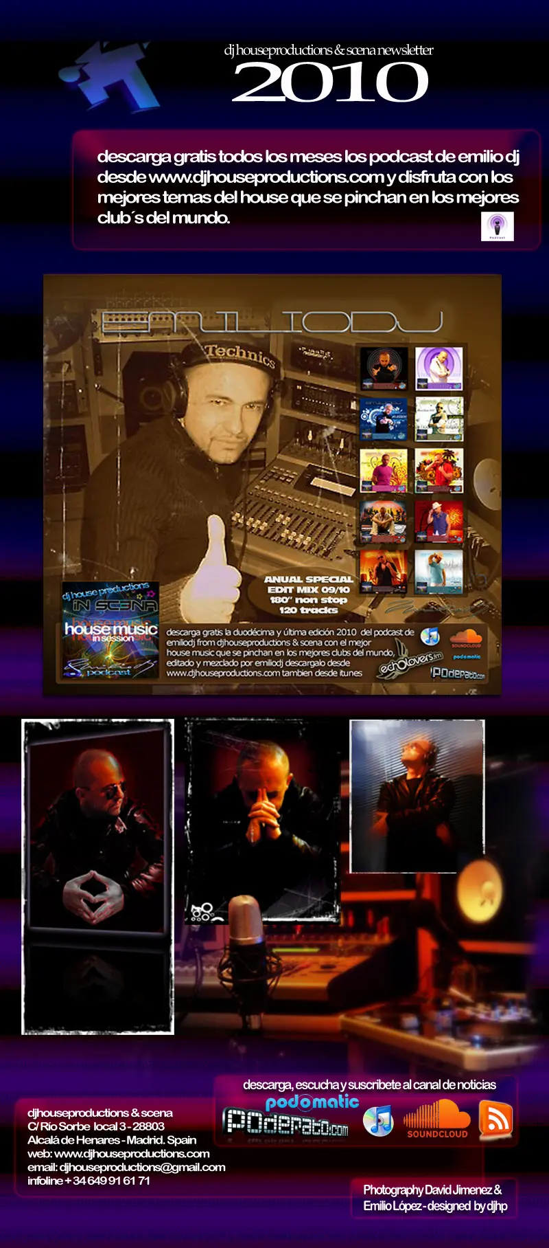 Emilio DJ – DJ House Productions and Scena – Podcast 2010 Emilio DJ - DJ House Productions and Scena - Podcast 2010