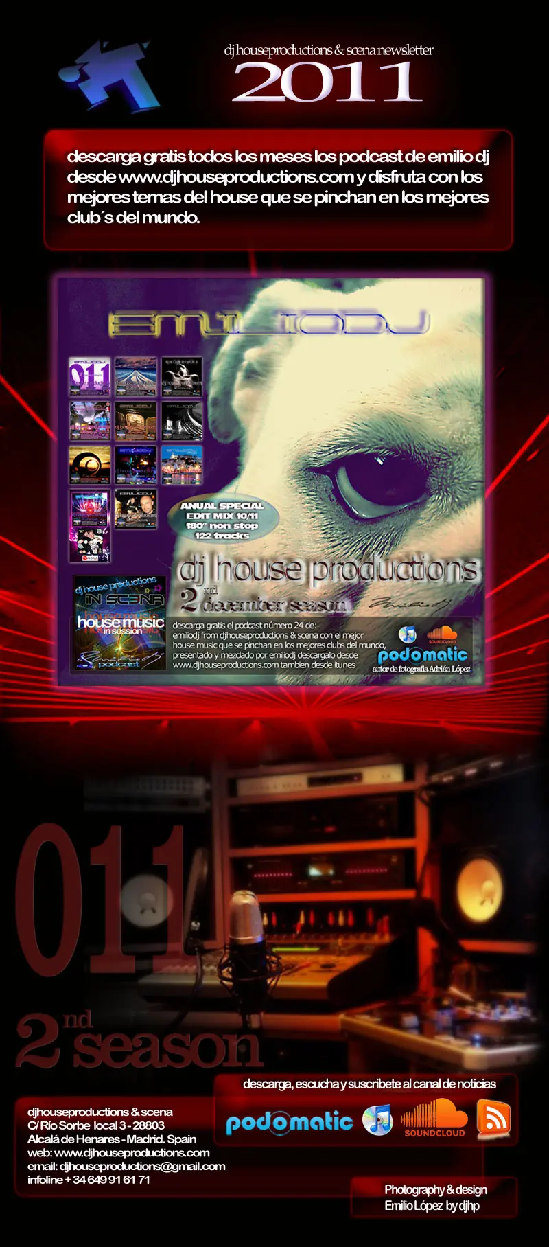 Emilio DJ – DJ House Productions and Scena – Podcast 2011 Emilio DJ - DJ House Productions and Scena - Podcast 2011